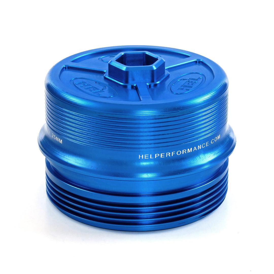 HEL Performance Solid Billet Aluminum Oil Filter Cap for BMW N20 N26 N51 N52 N53 N54 N55 S55 M2 M3 M4