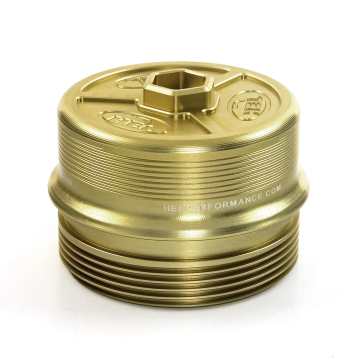 HEL Performance Solid Billet Aluminum Oil Filter Cap for BMW N20 N26 N51 N52 N53 N54 N55 S55 M2 M3 M4