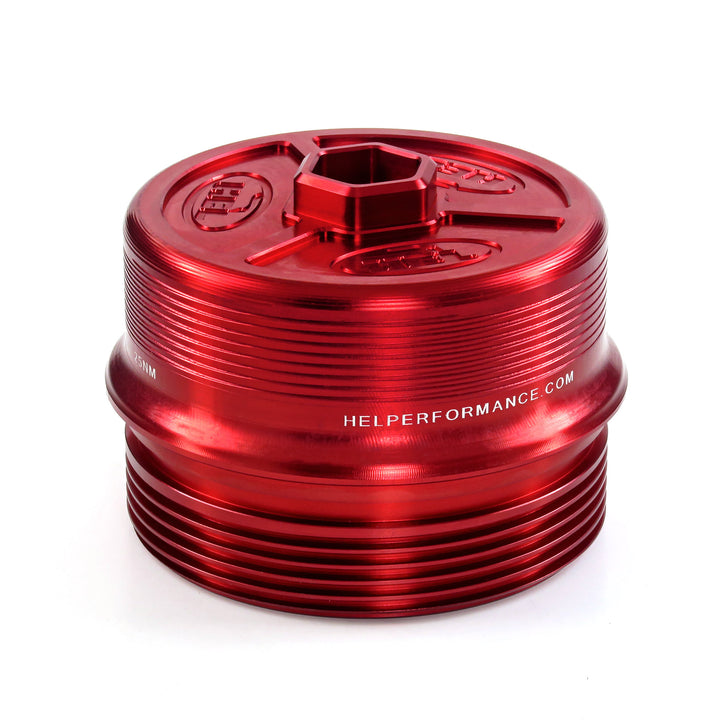 HEL Performance Solid Billet Aluminum Oil Filter Cap for BMW N20 N26 N51 N52 N53 N54 N55 S55 M2 M3 M4