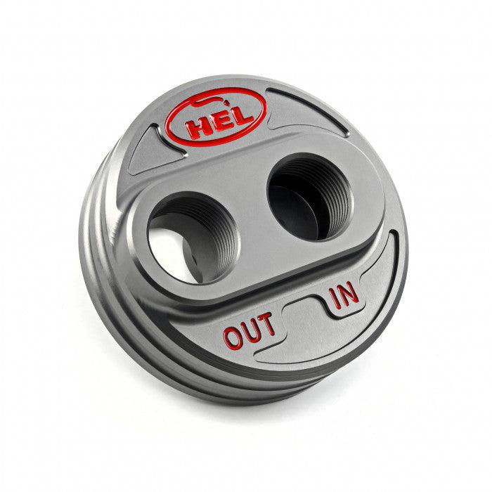 HEL Universal M20 / M22 / 3/4" UNF Oil Filter Relocation Kit -8AN - Attacking the Clock Racing