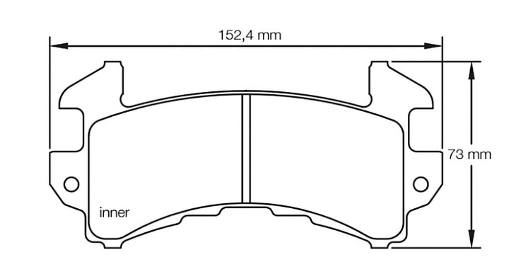 Pagid Racing Brake Pads No. 1595USA (Front)