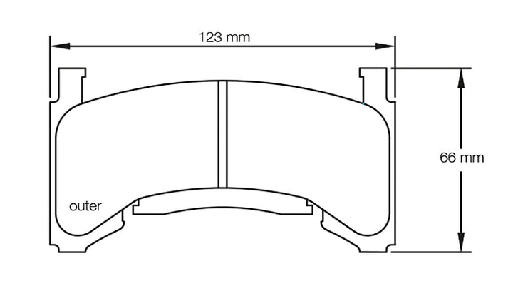 Pagid Racing Brake Pads No. 1595USA (Front)