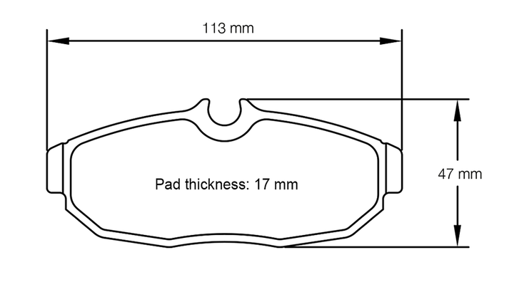 Pagid Racing Brake Pads No. 8113 (Rear)