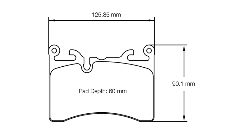 Pagid Racing Brake Pads No. 8284 (Rear) | McLaren w/ Pagid RBD Kit