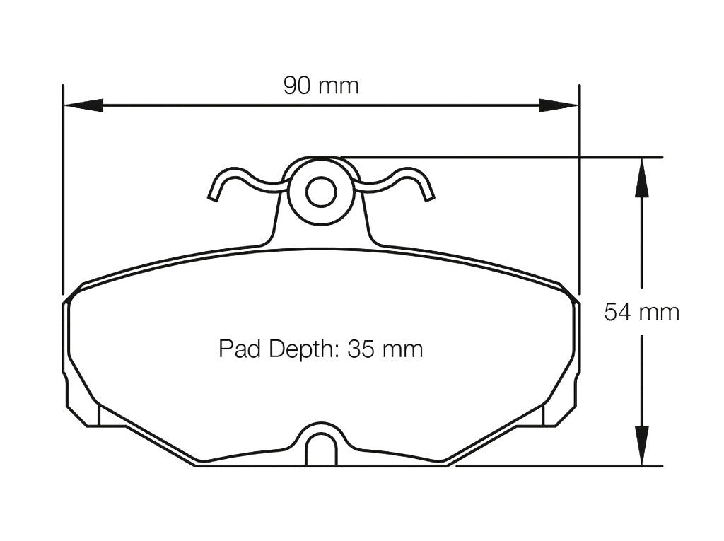 Pagid Racing Brake Pads No. 1163 | Rear