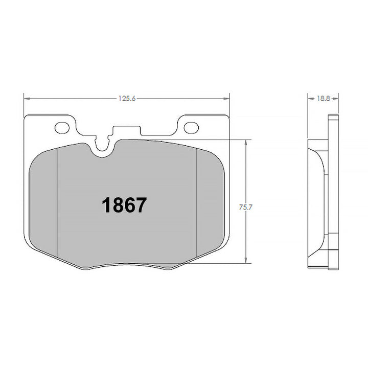 Performance Friction PFC Brake Pads 1867.11.19.44 (Front)