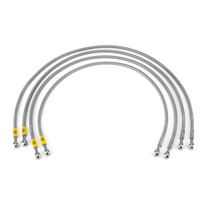 HEL Performance Fuel Injector Lines for Porsche 924 K-JET Early (Banjo Injectors), Stainless Steel Braided