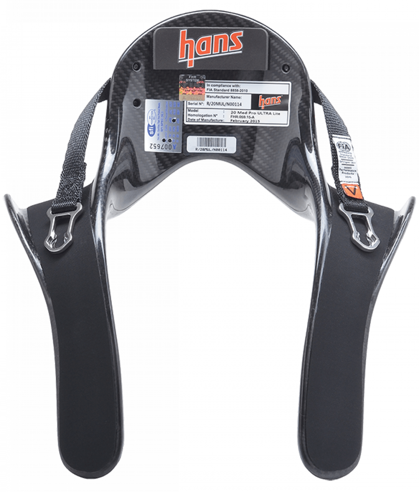 HANS Device Pro Ultra Lite Head & Neck Restraint Post Anchors Medium 2 ...