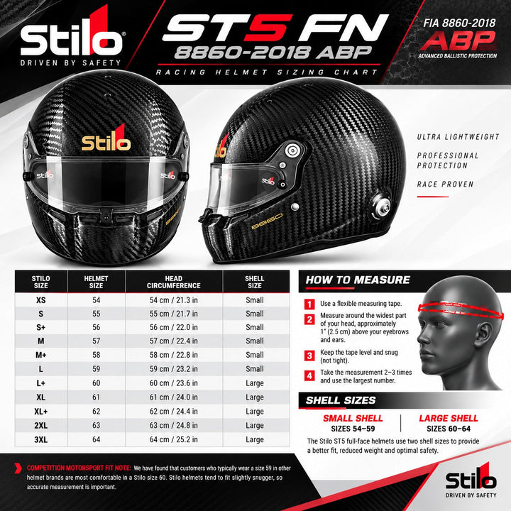 Stilo ST5 FN 8860-2018 ABP Carbon Fiber Helmet