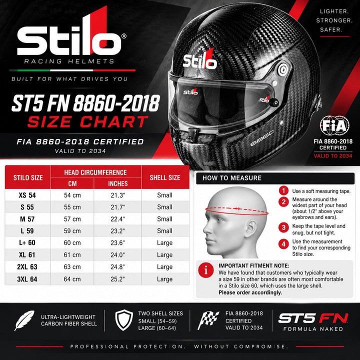 Stilo ST5 FN 8860-2018 Carbon Fiber Helmet