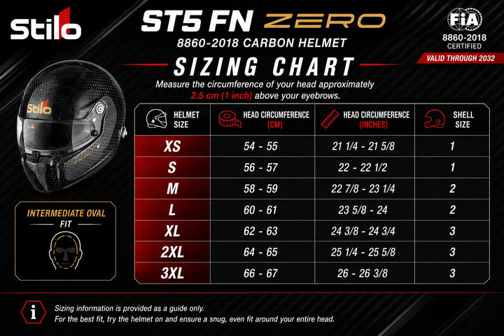 Stilo ST5 FN ZERO 8860-2018 ABP Carbon Fiber Helmet