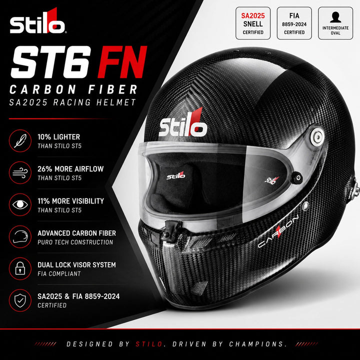 Stilo ST6 FN Carbon Fiber Helmet SA2025