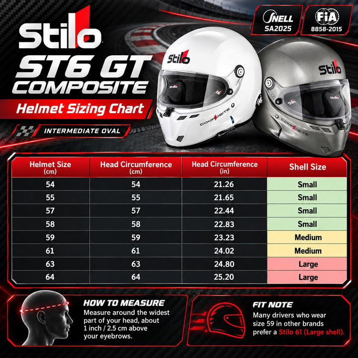 Stilo ST6 GT Composite Helmet SA2025
