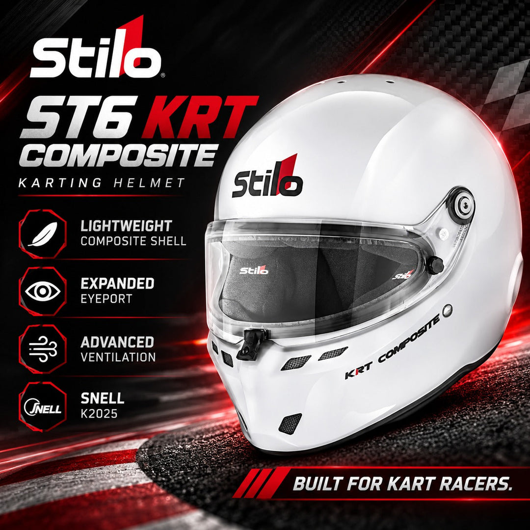 Stilo ST6 KRT Composite Kart Racing Helmet | FIA 8874-2024