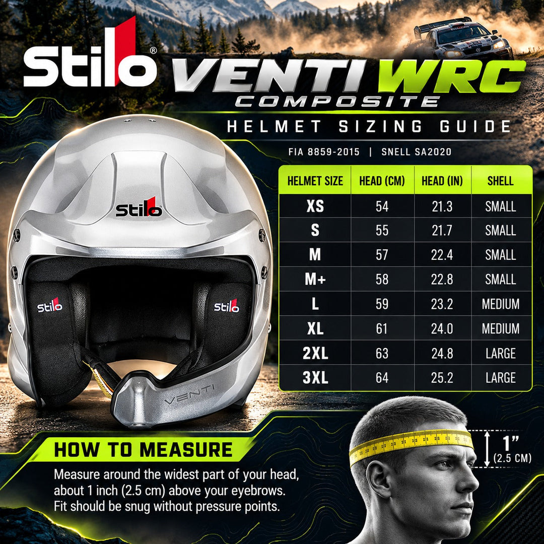 Stilo Venti WRC Composite Helmet | FIA 8859-2015 & SA2020
