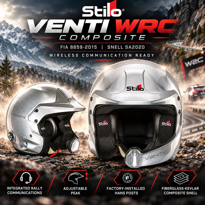 Stilo Venti WRC Composite Helmet | FIA 8859-2015 & SA2020