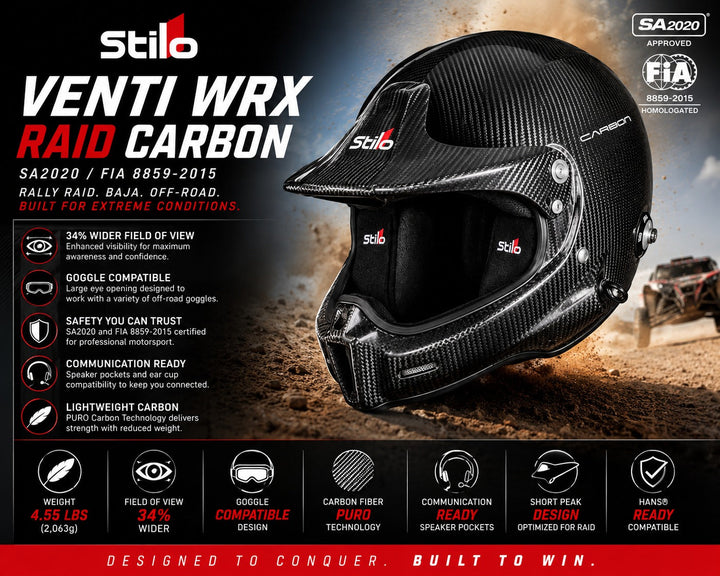 Stilo Venti WRX Raid Carbon | FIA 8859-2015 & SA2020