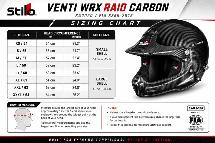 Stilo Venti WRX Raid Carbon | FIA 8859-2015 & SA2020