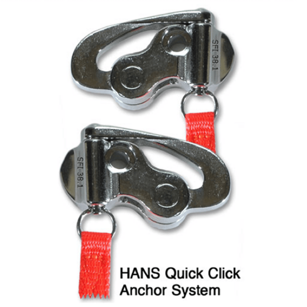 HANS Quick Click Anchor Attachment for SAH Helmets - Attacking the Clock Racing