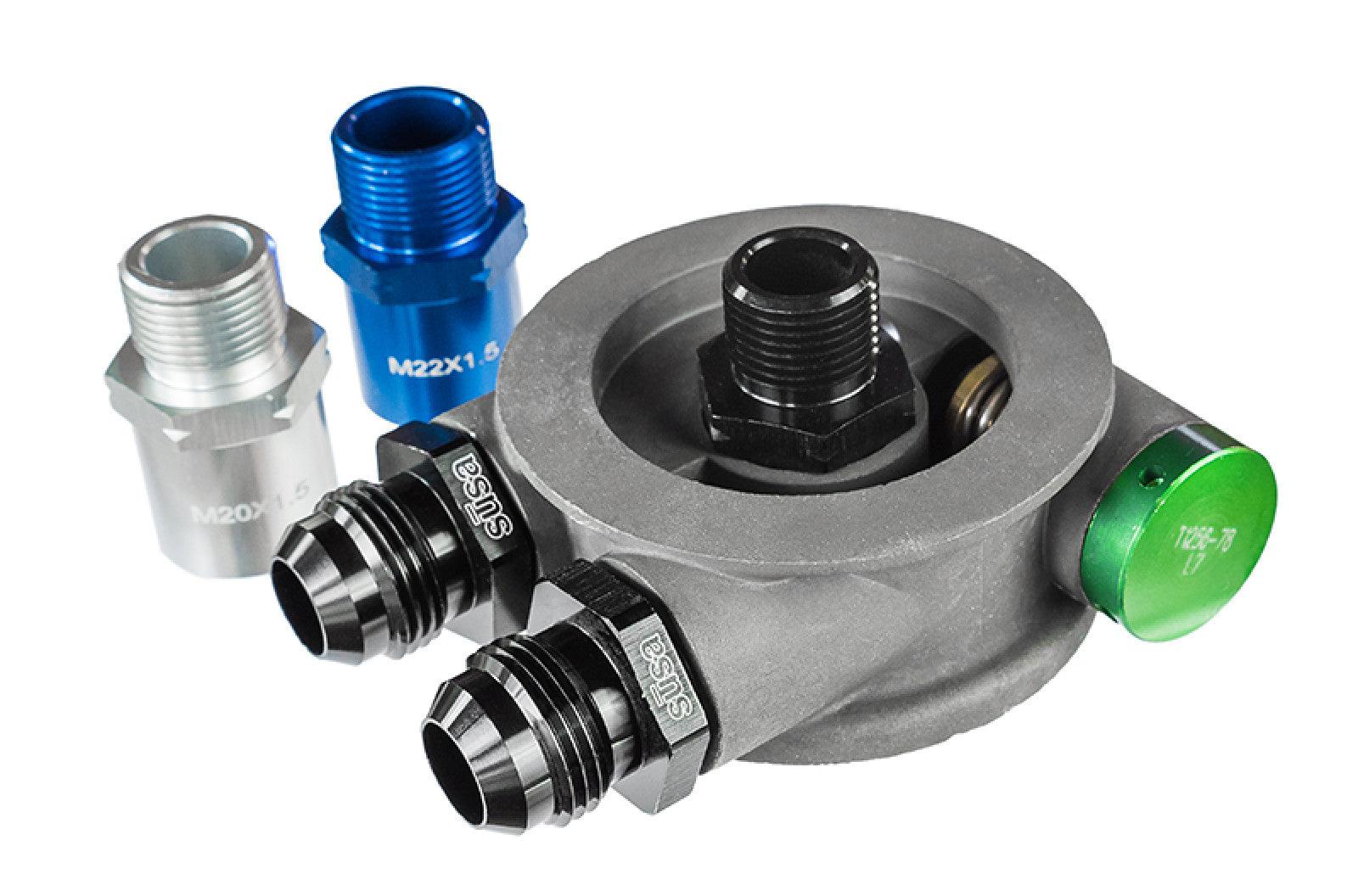 Setrab HyperFlow Sandwich Adapter for Oil Filter - M22 x 1.5 M22 Ports ...