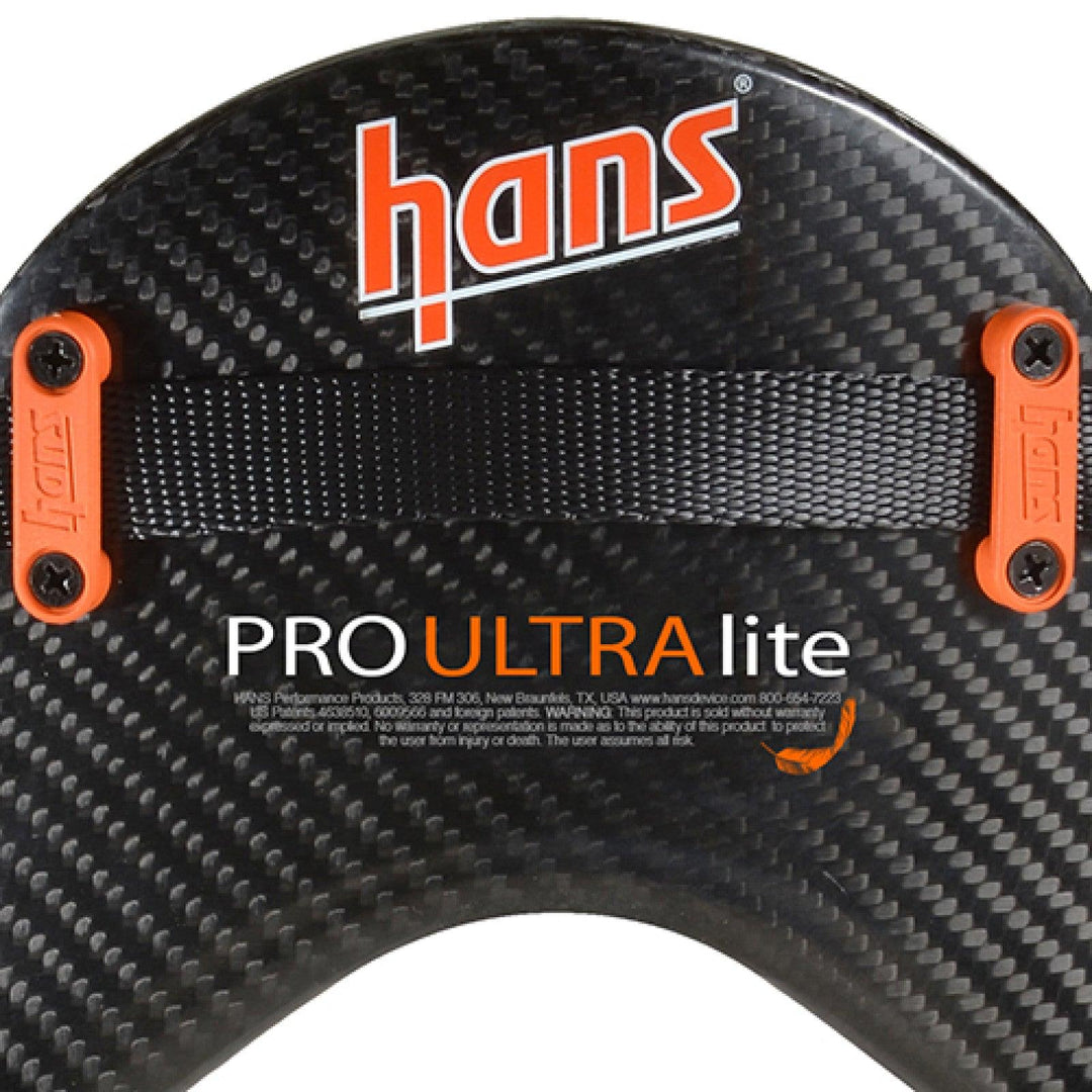 HANS Device Pro Ultra Lite Head & Neck Restraint Quick Click Large 20 Degrees SFI ONLY - Attacking the Clock Racing