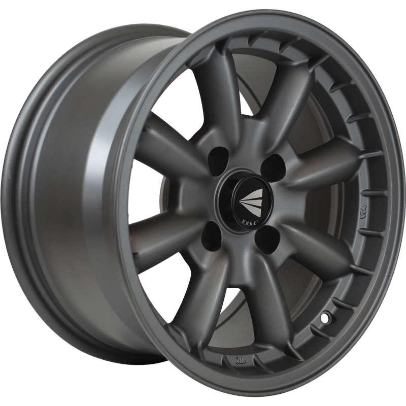 Enkei Compe 15x8 25mm Offset 4x100 Bolt Pattern 72.6mm Bore Gunmetal Wheel - Attacking the Clock Racing
