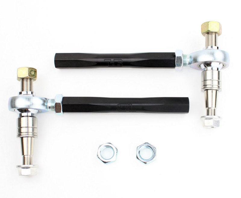 SPL Parts 2009+ Nissan 370Z Front Outer Tie Rod Ends Adjustable for Bumpsteer - Attacking the Clock Racing