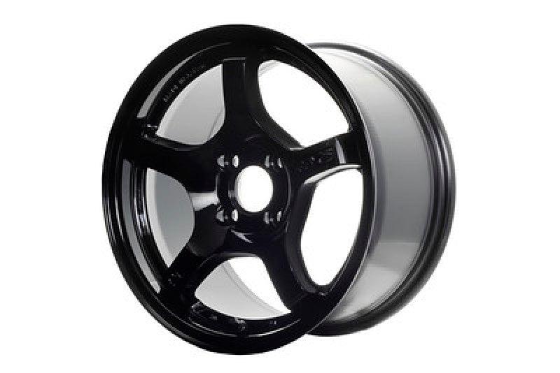 Gram Lights 57CR 19x10.5 +12 5-114.3 Glossy Black Wheel - Attacking the Clock Racing