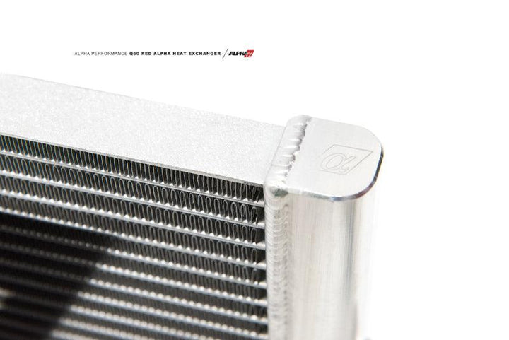 AMS Performance 2016+ Infiniti Q50 / 2017+ Infiniti Q60 Alpha Center Heat Exchanger - Attacking the Clock Racing