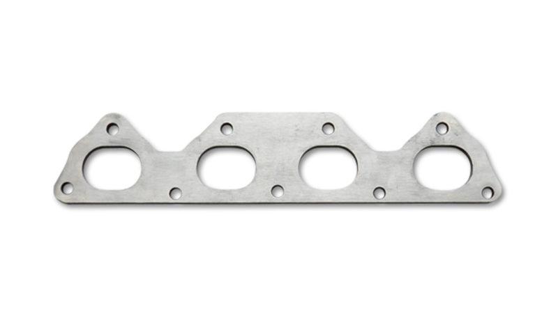 Vibrant Mild Steel Exhaust Manifold Flange for Honda/Acura B-Series motor 1/2in Thick - Attacking the Clock Racing