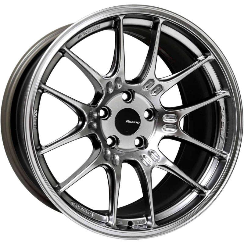 Enkei GTC02 19x8 5x114.3 45mm Offset 75mm Bore Hyper Silver Wheel - Attacking the Clock Racing