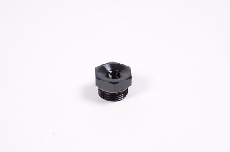Radium Engineering 8AN ORB to 1/8NPT Female Adapter Fitting - Blk Anodized - Attacking the Clock Racing