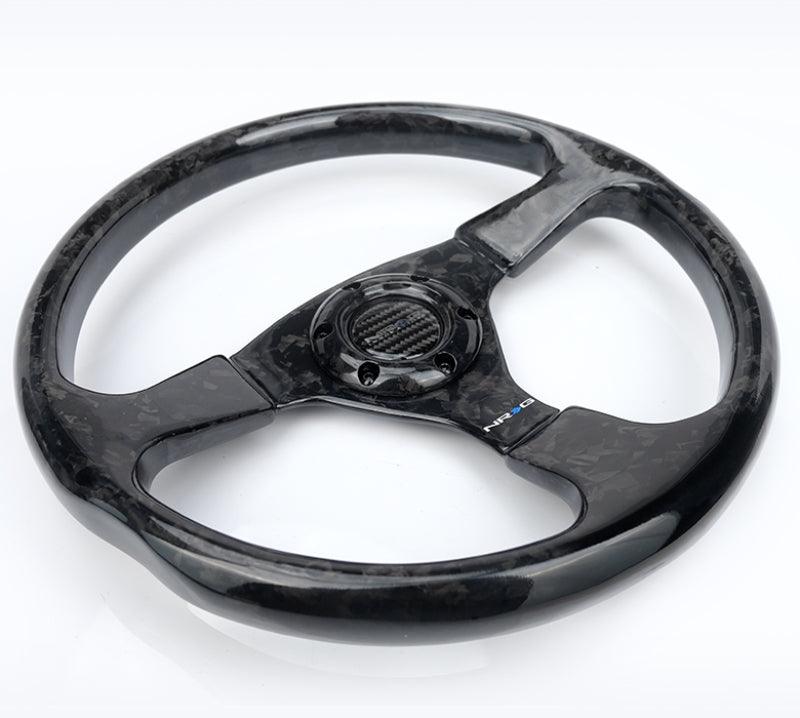 NRG Forged Carbon Fiber Steering Wheel 350mm - Attacking the Clock Racing