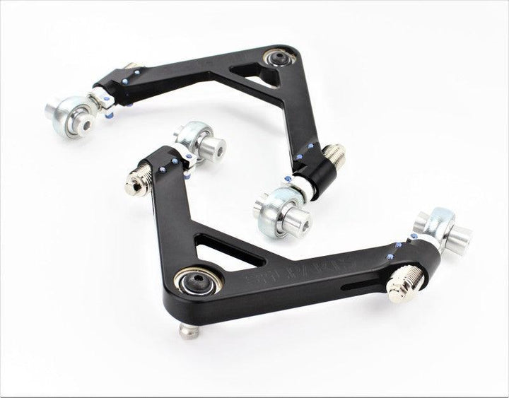 SPL Parts 2009+ Nissan 370Z Front Upper Camber/Caster Arms - Attacking the Clock Racing