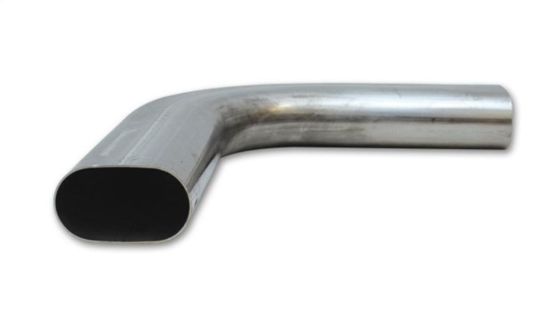 Vibrant 3in Oval (Nominal Size) T304 SS 90 deg Mandrel Bend 6in x 6in leg lengths - Attacking the Clock Racing
