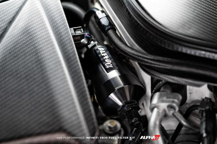 AMS Performance Infiniti Q50/Q60 Red Alpha Flex Fuel Filter Kit (For Use w/ AMS Flex Fuel Kit) - Attacking the Clock Racing
