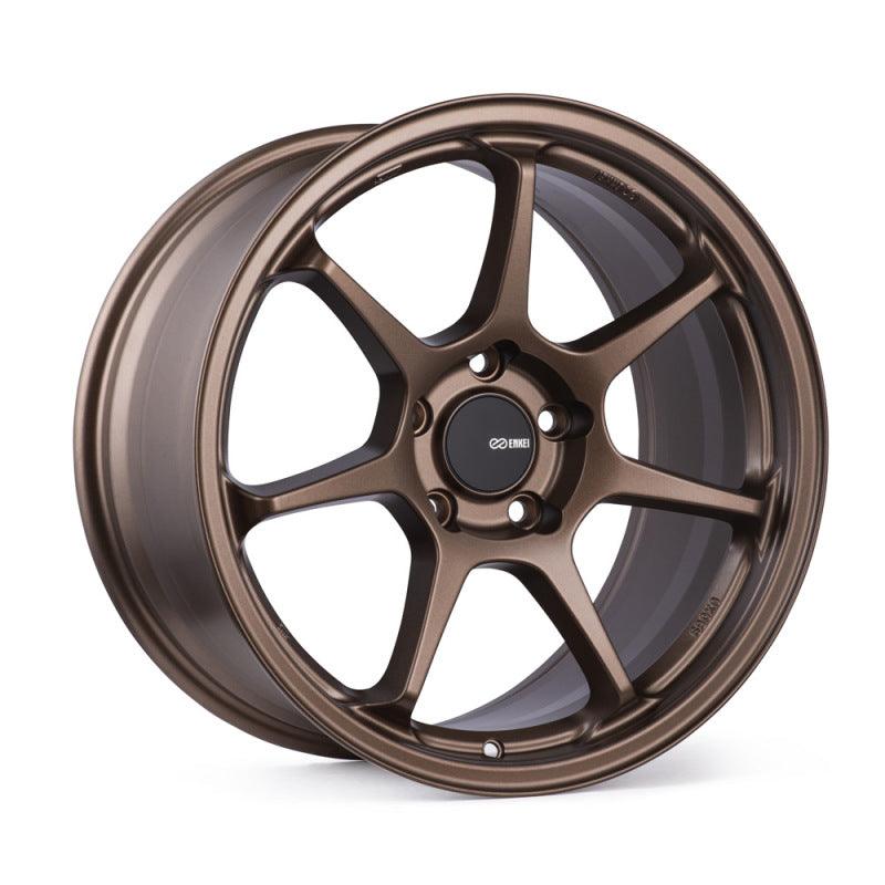 Enkei TS-7 18x8 5x100 45mm Offset 72.6mm Bore Matte Bronze Wheel - Attacking the Clock Racing