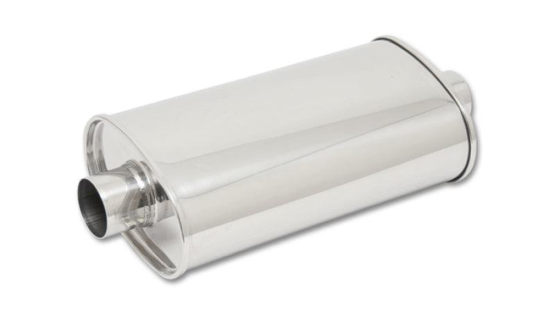 Vibrant StreetPower Oval Muff 5in x 9in x 15in long body 3in inlet I.D. x 3in outlet Center-Center - Attacking the Clock Racing