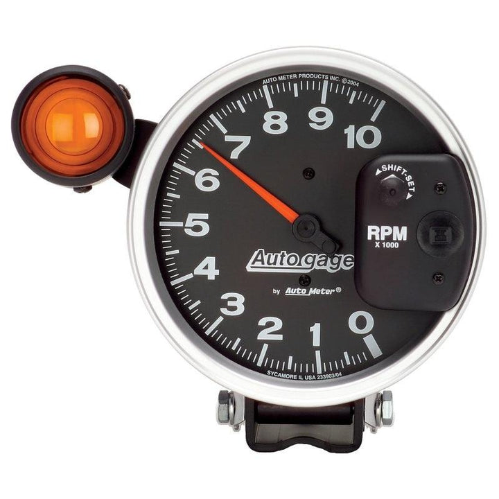 Autometer 5 inch 10,000 RPM Monster Shift Lite Pedestal Tachometer - Attacking the Clock Racing