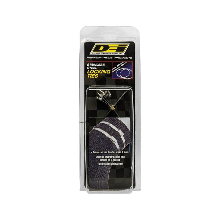 DEI Stainless Steel Locking Tie 14in - 5 per pack - Attacking the Clock Racing