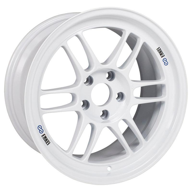 Enkei RPF1 17x9 5x114.3 22mm Offset 73mm Bore Vanquish White Wheel - Attacking the Clock Racing