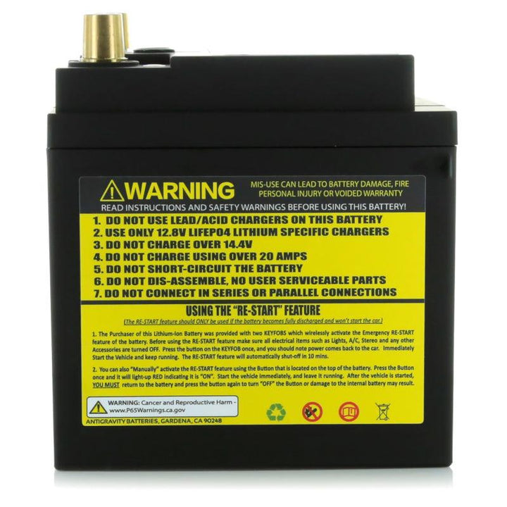 Antigravity H6/Group 48 Lithium Car Battery w/Re-Start 40Ah - Attacking the Clock Racing