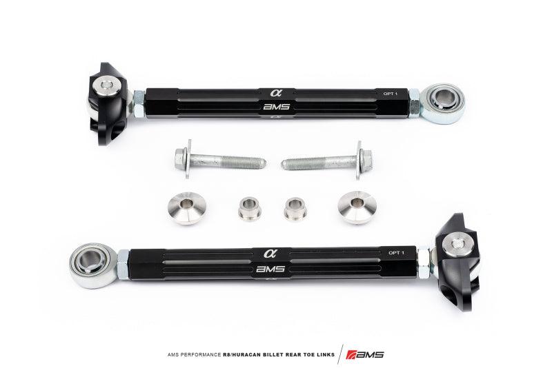 AMS Performance 2015+ Lamborghini Huracan AWD Only Billet Rear Toe Links - Attacking the Clock Racing
