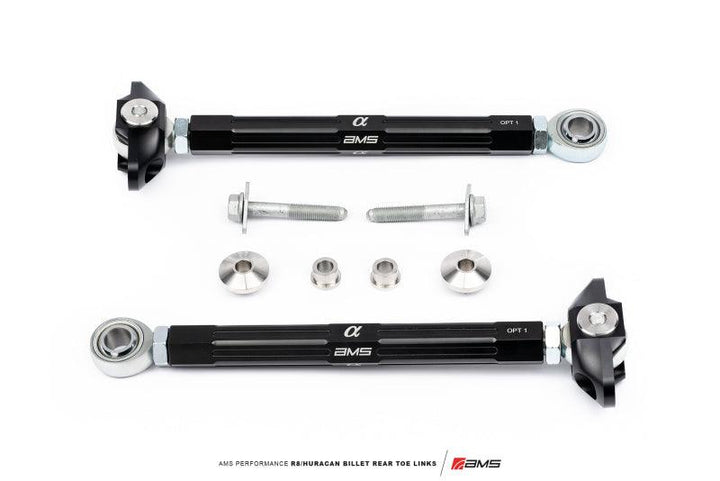AMS Performance 2015+ Lamborghini Huracan AWD Only Billet Rear Toe Links - Attacking the Clock Racing