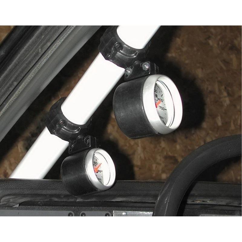 Autometer 2-1/16in inch Black Roll Pod Gauge Mount for 1 5/8 inch Roll Cage - Attacking the Clock Racing