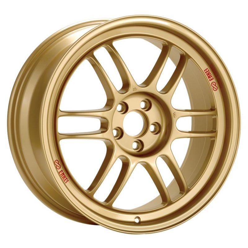 Enkei RPF1 17x8 5x100 45mm Offset 73mm Bore Gold Wheel 02-10 WRX & 04 STI - Attacking the Clock Racing