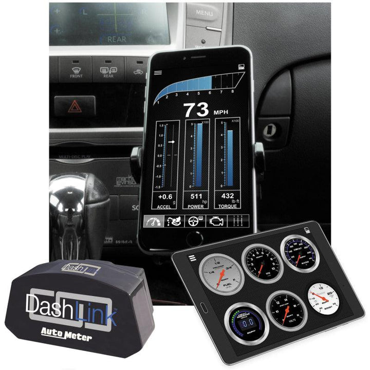 Autometer OBD-II Wireless Data Module Bluetooth DashLink for Apple IOS & Andriod Devices - Attacking the Clock Racing