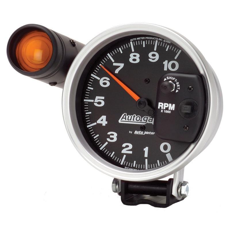 Autometer 5 inch 10,000 RPM Monster Shift Lite Pedestal Tachometer - Attacking the Clock Racing