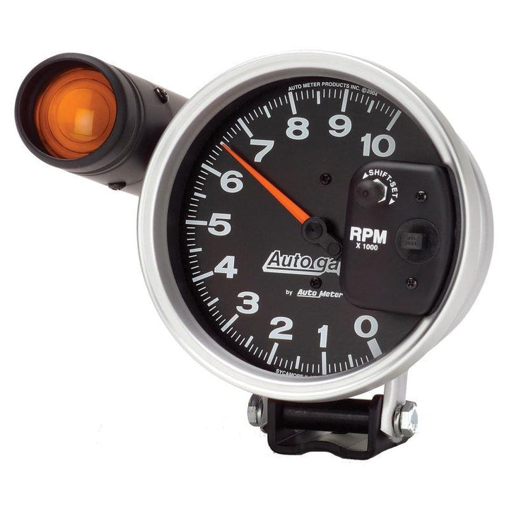Autometer 5 inch 10,000 RPM Monster Shift Lite Pedestal Tachometer - Attacking the Clock Racing