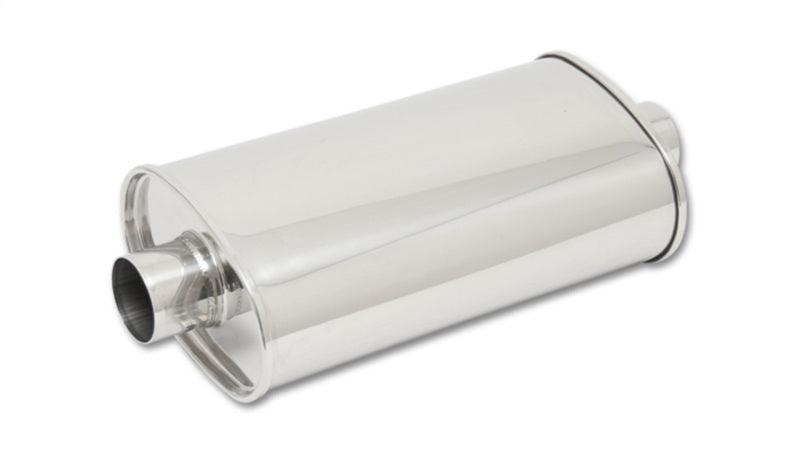 Vibrant StreetPower Oval Muff 5in x 9in x 15in long body 3in inlet I.D. x 3in outlet Center-Center - Attacking the Clock Racing
